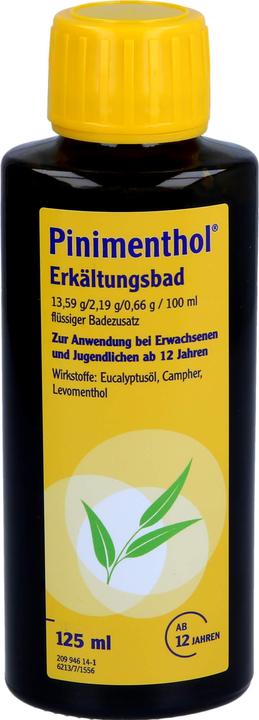 Actual product image Pinimenthol Cold Bath with Eucalyptus Oil from 12 years, 125 ml solution (125 ml)