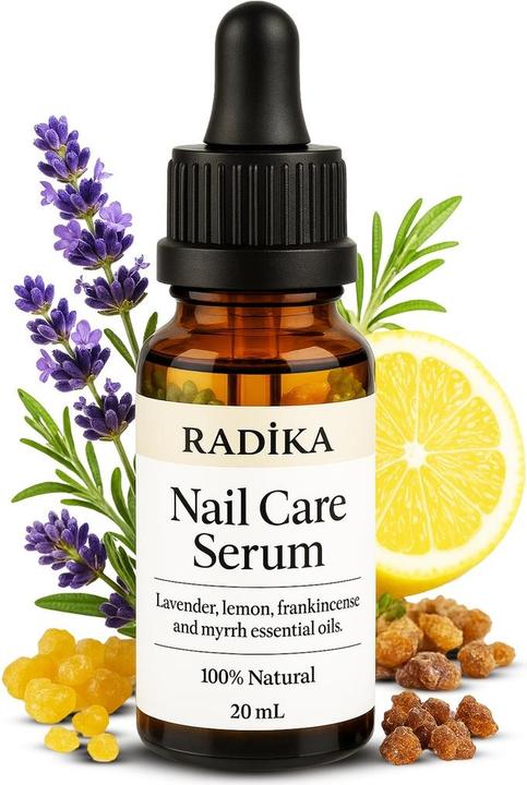 Radika Nagelolie, nagelverzorging, handcrème, 100% puur, biologisch, natuurlijk, 10 ml (10 ml)