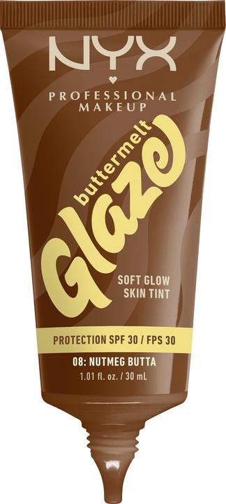 Actual product image NYX Professional Make-Up Buttermelt Glaze Tint (08 Nutmeg Butta, #6b3e23)