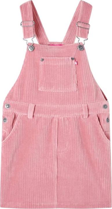 Produktbild VidaXL Kinder-Latzkleid Cord Hellrosa 116,Material: 58 % Baumwolle (116)