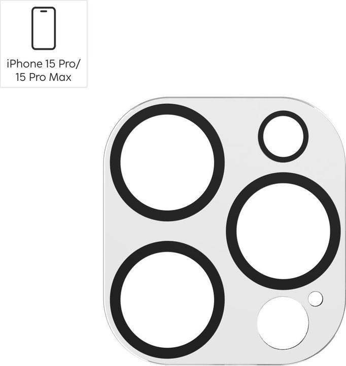 Image du produit Hama Cam Protect (1 pièce(s), Apple iPhone 15 Pro, Apple iPhone 15 Pro Max)