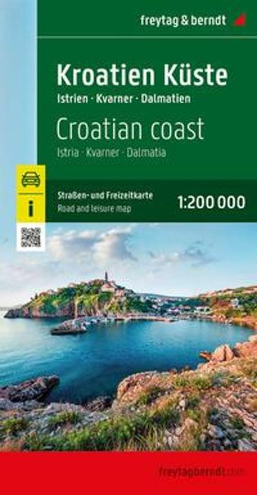 Produktbild Kroatien Küste, Strassen- und Freizeitkarte 1:200.000, freytag & berndt