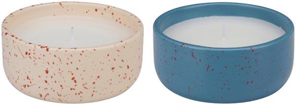Arti Casa Candle in ceramic pot 2as
