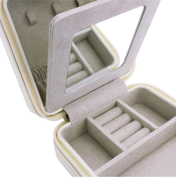 Immagine prodotto Friedrich Elegante portagioie da viaggio color crema Milano 20143-9
