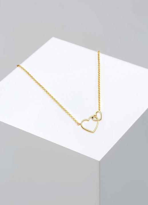 Produktbild Elli mit zwei Herz-Anhäger Verschlungen (Sterling Silber, 45 cm)
