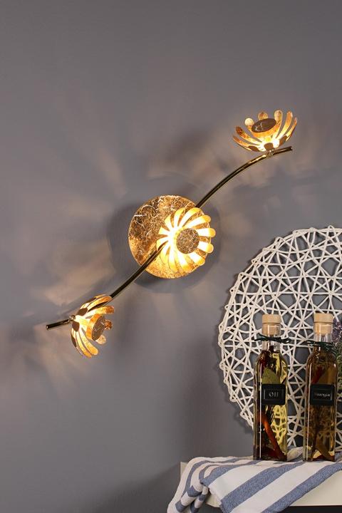 Actual product image Luce ambiente Design LUCE Design Bloom LED ceiling light triple 3000 K 15W Gold