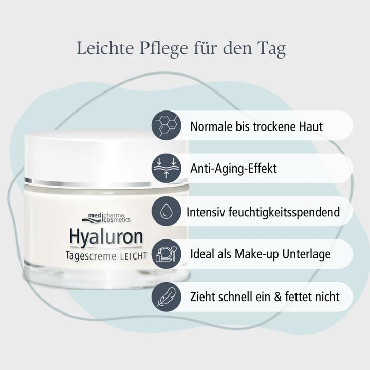 Actual product image Medipharma Hyaluron Tagescreme Leicht, 50 ml CRE (50 ml, Day cream)