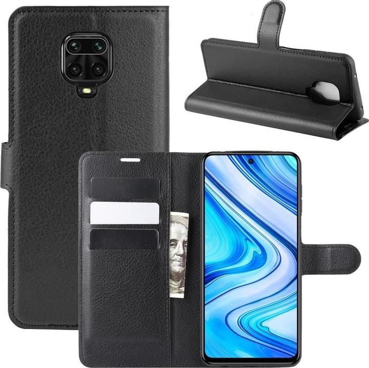 Produktbild Cover-Discount Xiaomi Redmi Note 9 Pro - Leder Etui Hülle schwarz (Xiaomi Redmi Note 9 Pro)