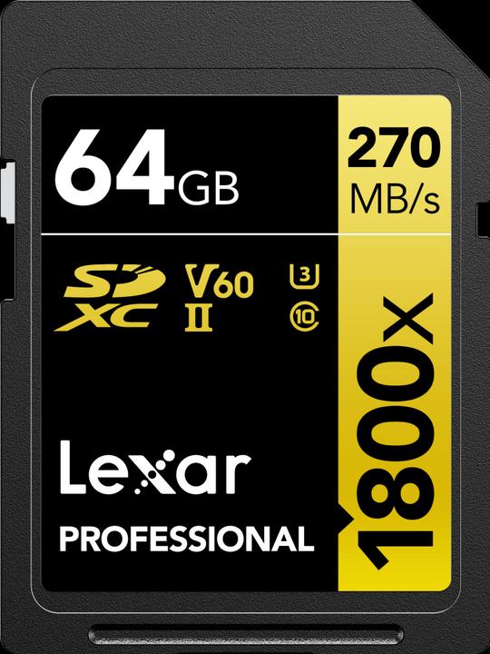 Image du produit Lexar Professional (1000 Go, SDXC, U3, UHS-II)