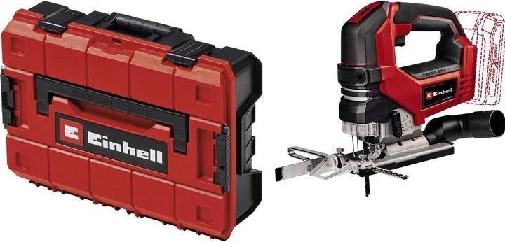 Einhell Set bestehend aus Akku-Stichsäge TP-JS 18/135 Li BL - Solo und Systemkoffer E-Case S-F