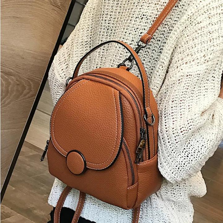 Image du produit Only-Bags.Store Mode Sac à dos en cuir Mini Soft Touch Sac à dos multifonctions Petit sac à bandoulière