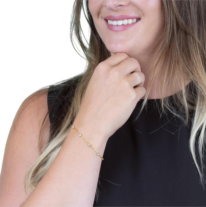 Immagine prodotto Engelsrufer Bracciale ERB-LILMOON-ZI-G Moonlight Donna (19 cm, Argento 925)