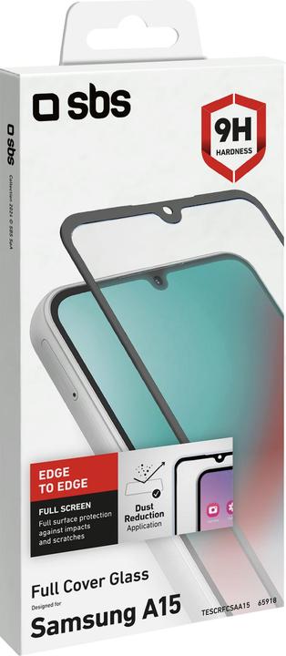 Actual product image SBS Full Cover Glass (1 Piece, Samsung Galaxy A15)