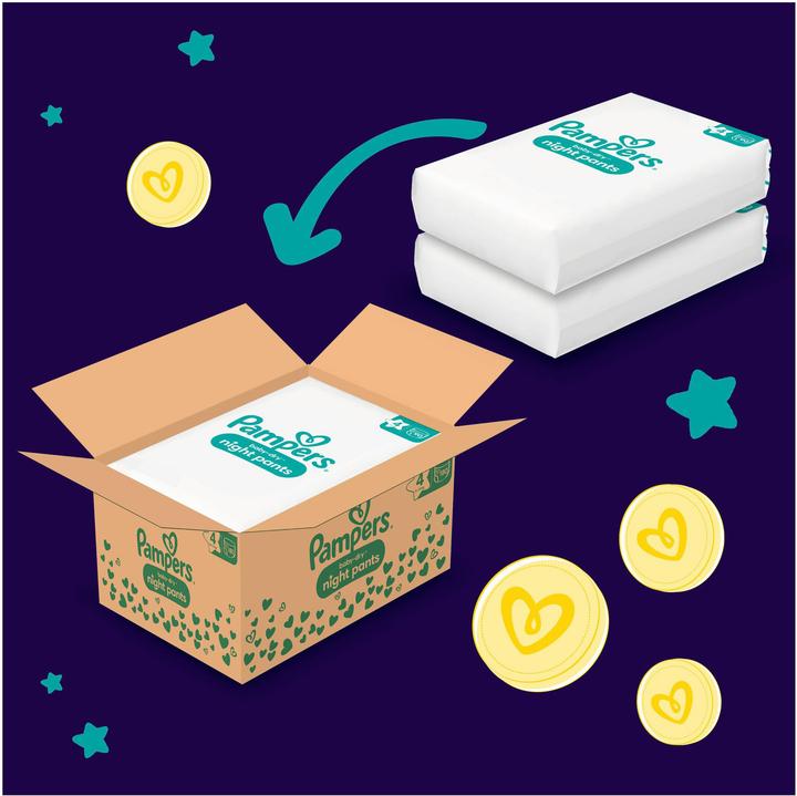 Produktbild Pampers Baby-Dry Night Pants (Gr. 4, Monatsbox, 180 Stück)