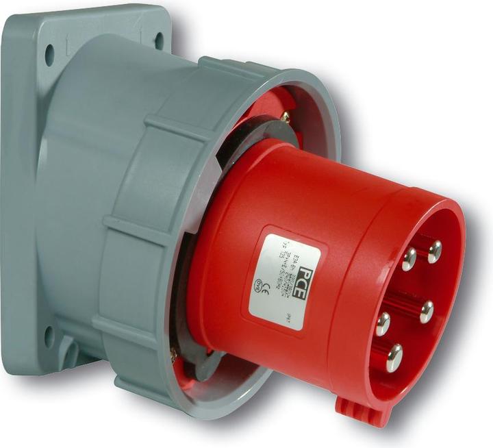 Actual product image PCE 735-6 Attachment test.oblique 63A 5p 6h IP67 TWIST