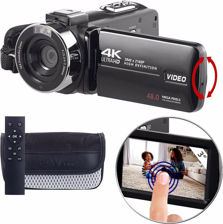 Produktbild Somikon 4K-UHD-Camcorder (8 Mpx, 30p)