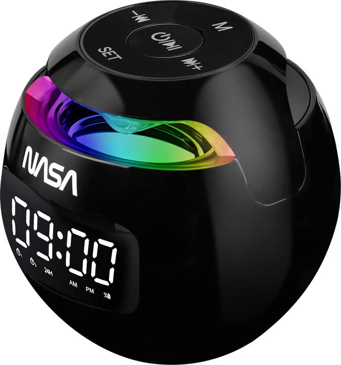 Image du produit Nasa Wecker und Bluetooth-Lautsprecher mit LED-Licht