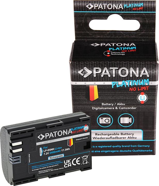 Image du produit Patona Pile de caméra vidéo LP-E6NH Canon (Batterie de l'appareil photo)