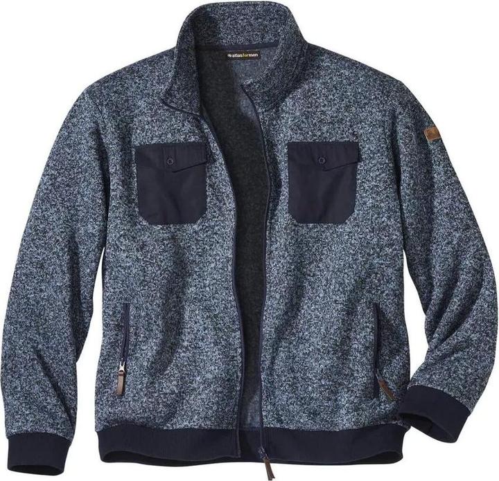 Atlas For Men Fleecejacke Durchgehender Reissverschluss (XXL)
