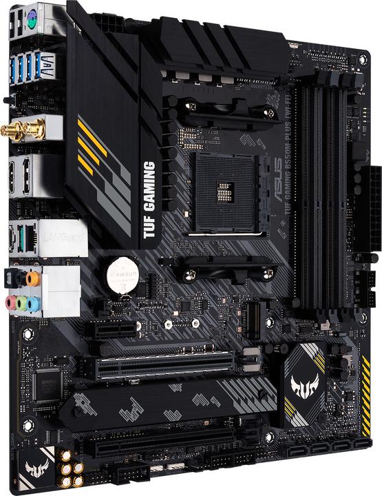 Actual product image ASUS TUF GAMING B550M-PLUS WI-FI (AM4, AMD B550, mATX)