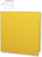Actual product image Rayher Card square, double, plain, FSC Mix Credit, sun (5 pcs.)