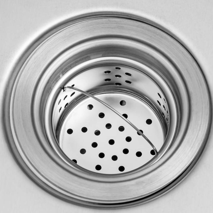 Produktbild Royal Catering Spültisch 1 Becken 500 x 500 x 300 mm Ablage Edelstahl-Spültisch Gastro (Einbauspüle mit Abtropffläche, 30 cm, 70 cm)