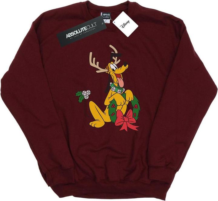 Disney Pluto Christmas Reindeer Sweatshirt (S)