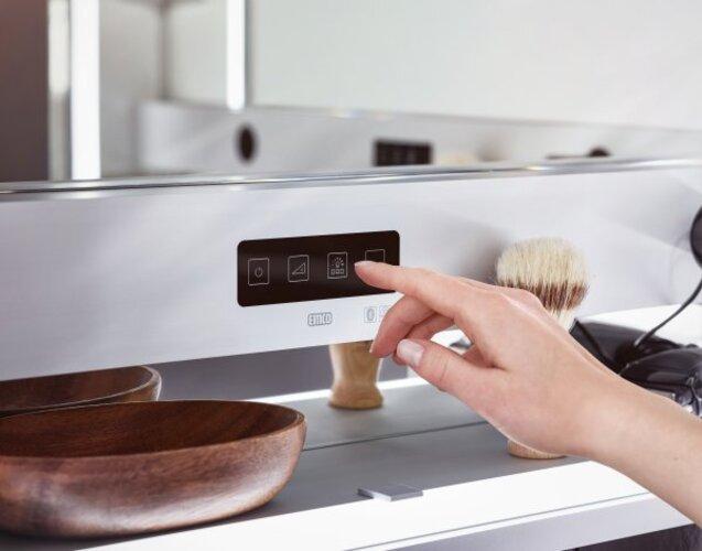 Actual product image Emco asis prestige 2 illuminated mirror cabinet, flush-mounted model, 1015mm, wide left door