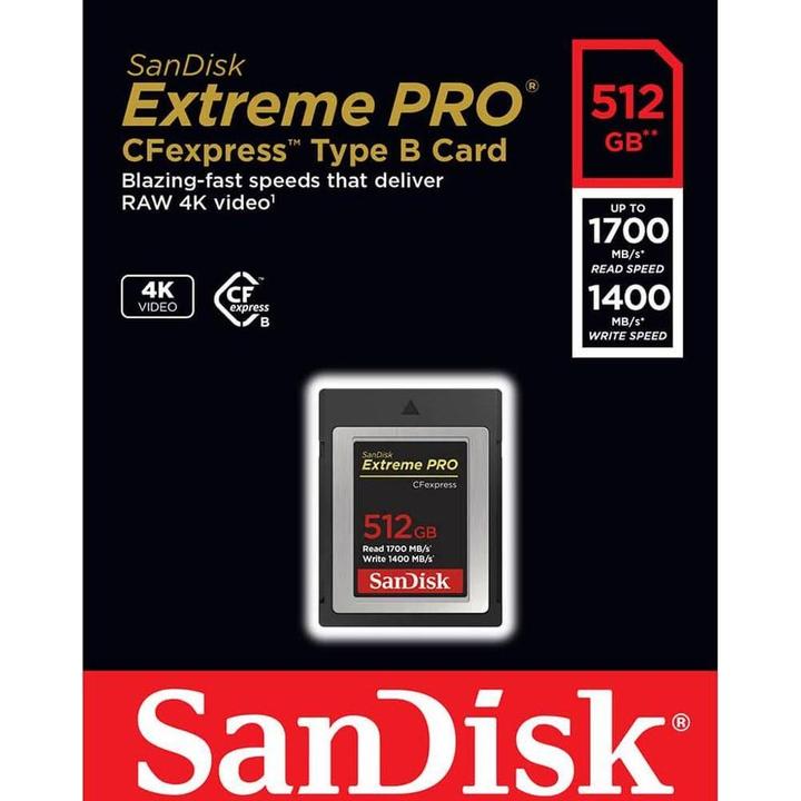 Image du produit SanDisk Extreme Pro (512 Go, CFexpress type B)