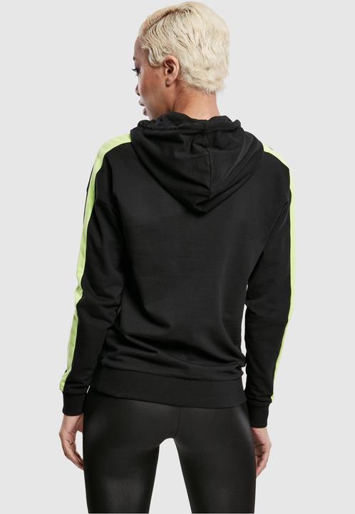 Actual product image Urban Classics Ladies Neon Shoulder Stripe Hoody (XS)