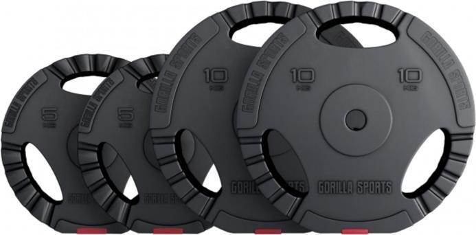 Produktbild Gorilla Sports Hantelscheiben (2 x 5 kg, 2 x 10 kg)