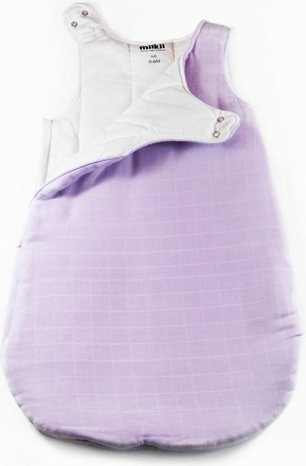 Produktbild Milkii Schlafsack mit Merino-Füllung & Baumwolle-Musselin, Lila Nebel (Winter)