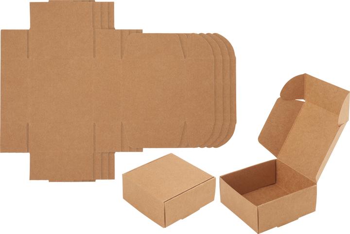 Produktbild VBS Kraftpapier Faltschachteln "Quadrat", 6 Stück