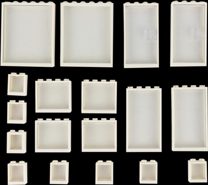 Produktbild LEGO Fenster + Tueren Mix Weiss NEU! Teile 18x