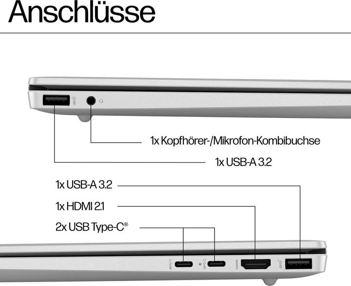 Actual product image HP Pavilion 16-af0173ng 16" WUXGA IPS, Intel Core Ultra 7 155U, 16GB RAM, 512GB SSD, Windows 11 (16", 16 GB, 512 GB, DE)
