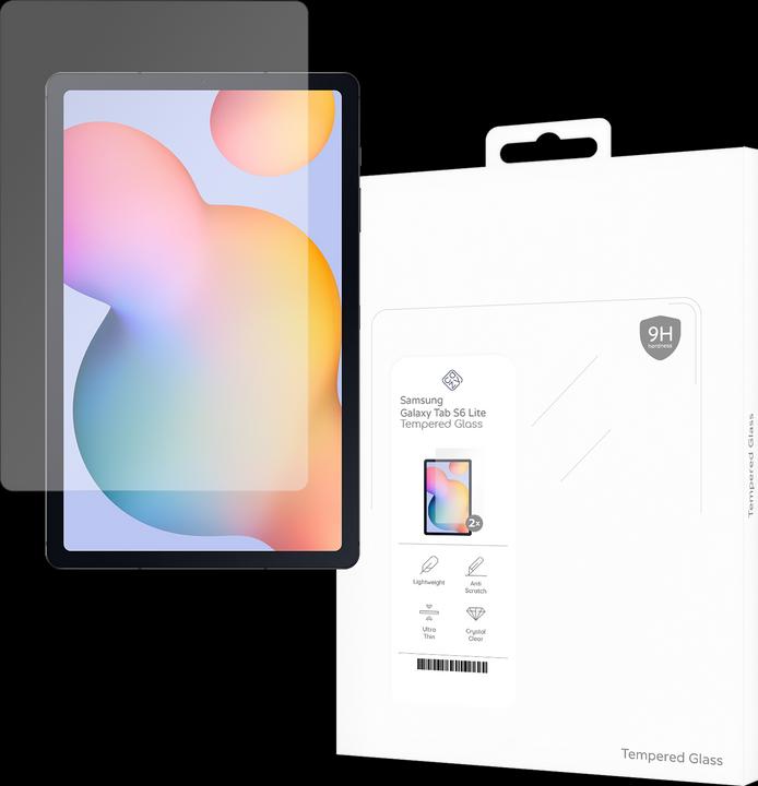 Cazy Schutzglass Kompatibel mit Samsung Galaxy Tab S6 Lite Displayschutz Tempered Glass - 2 Stück (2 Stück, Galaxy Tab S6 Lite)