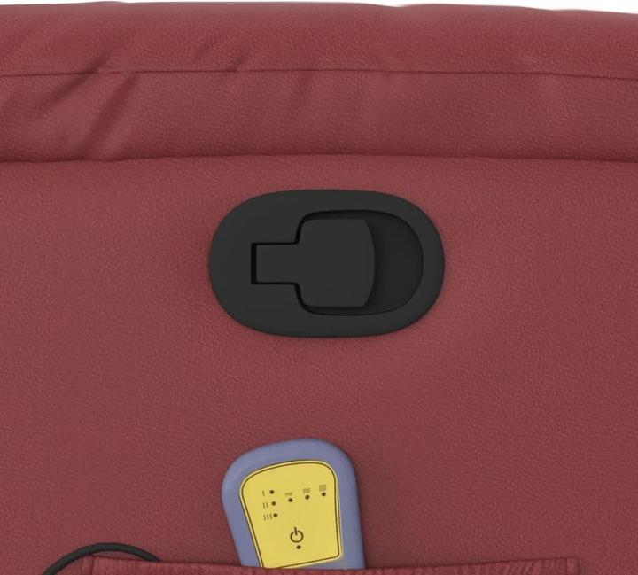 Immagine prodotto VidaXL Poltrona massaggiante Poltrona stand-up Poltrona TV Poltrona relax Poltrona in similpelle rosso vino