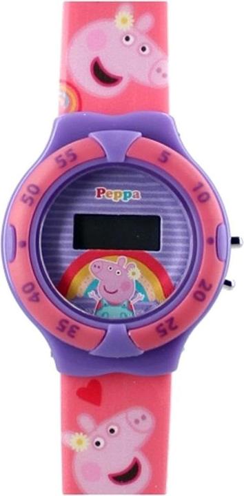 Immagine prodotto Vadobag Peppa Pig - Kids Time - Orologio digitale per bambini - Rosa, rosa, minimalista (30 mm)
