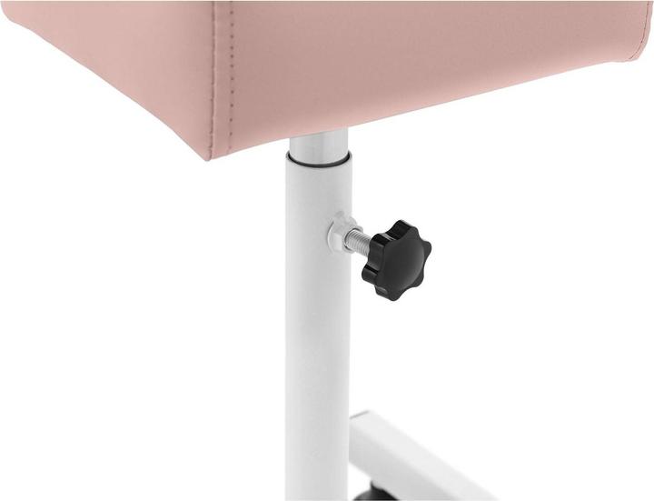 Produktbild Physa Beinstütze Fusspflege Fussstütze Beinauflage Hocker 24 x 22 cm rosa bis 80 kg