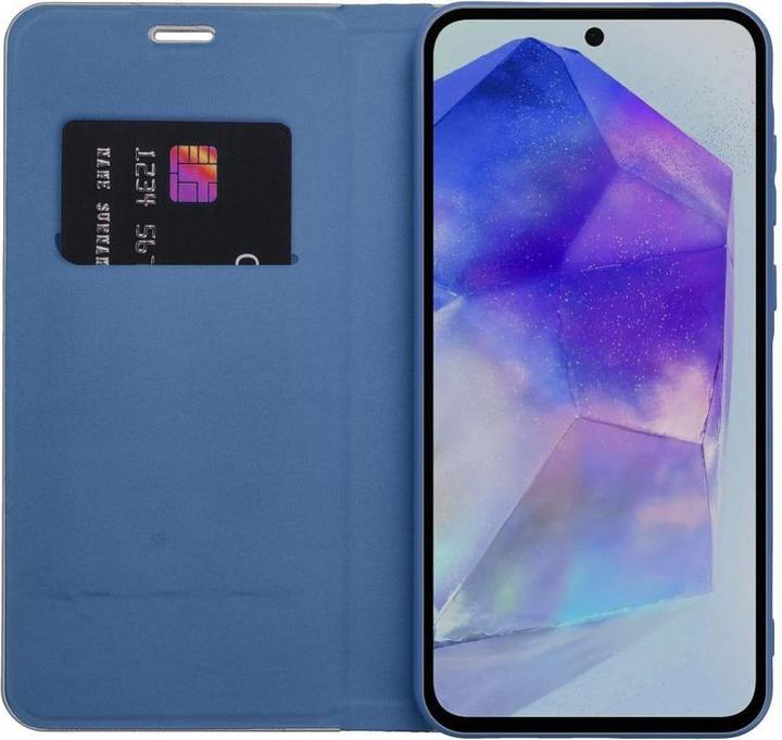 Immagine prodotto Forcell Custodia a libro OEM LUNA Book Carbon per Xiaomi Redmi 9AT / Redmi 9A blu (Xiaomi Redmi 9A, Xiaomi Redmi 9AT)