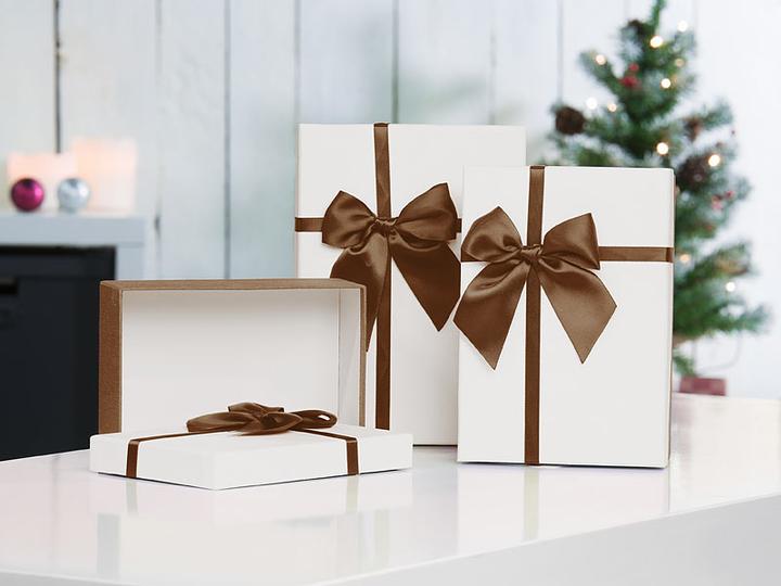 Produktbild Your Design 6er-Set edle Geschenk-Boxen mit Schleife (Geschenkbox, 6 x)