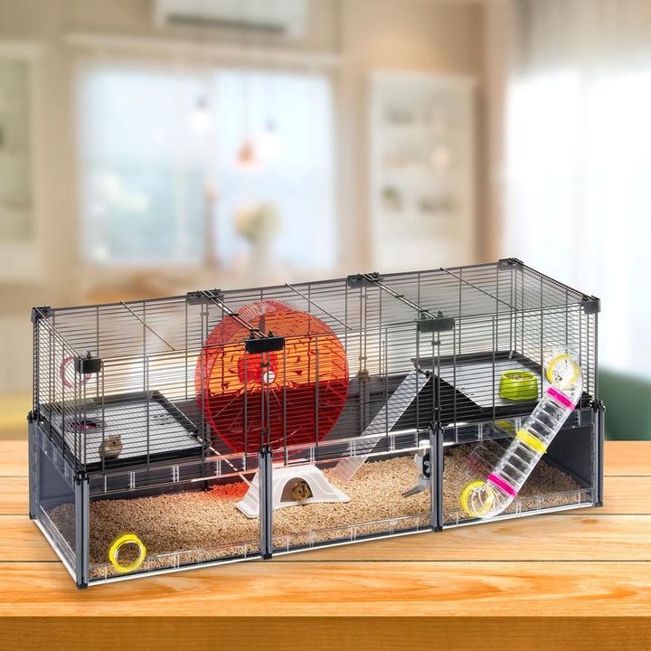 Actual product image Ferplast Multipla Hamster Large grey, 107.5x37.5x h 42cm (1 pc)