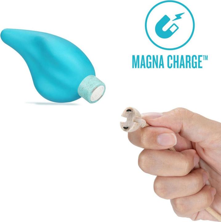 Actual product image Gaia Eco Caress Vibrator Aqua