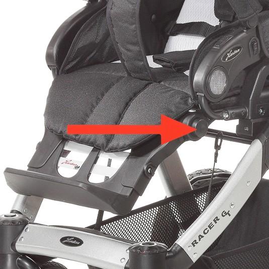 Actual product image Hartan Knob for footrest wide version