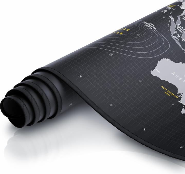 Actual product image Titanwolf Gaming mouse pad, XXXL speed gaming mouse mat, mouse pad extra large area of 1800 x 800mm, world map (XXL)