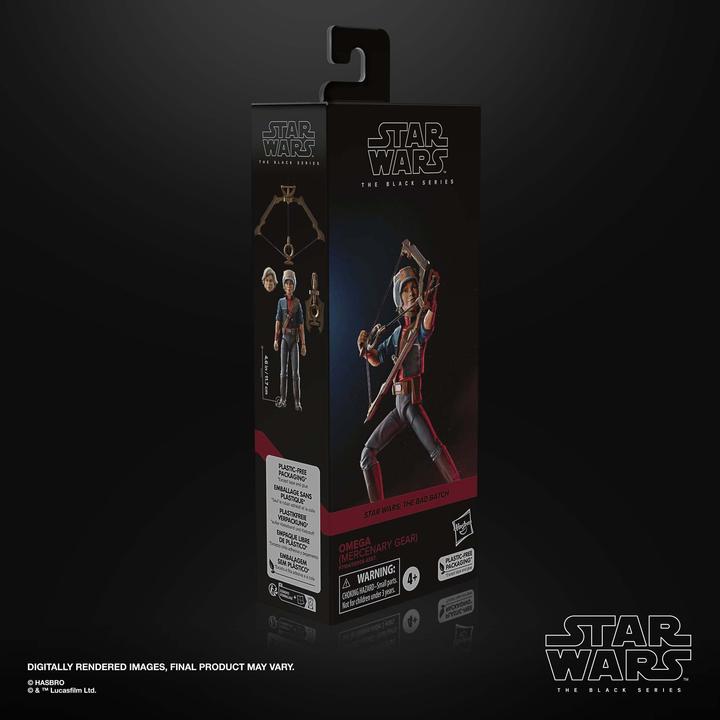 Immagine prodotto Hasbro Star Wars: The Bad Batch Black Series statuetta Omega (Mercenary Gear) 15 cm