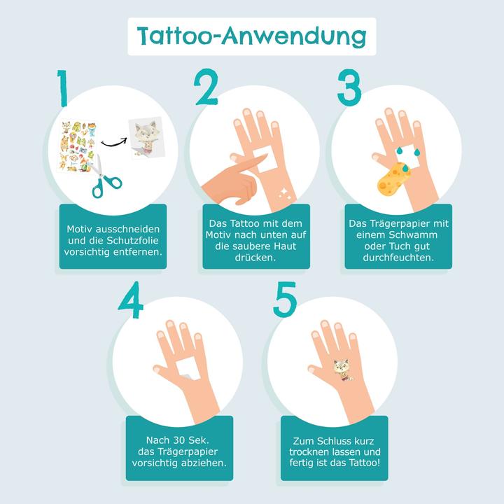 Actual product image Papierdrachen Kids Tattoos