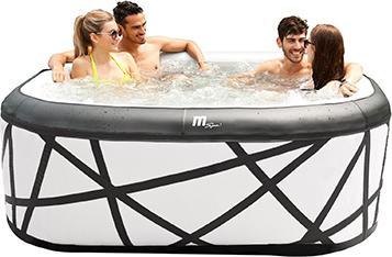 Produktbild PureHaven aufblasbarer Whirlpool 185x185x68 cm für 6 Personen selbstreinigend inkl. Filterkatuschen (6 Pers.)