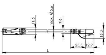 Image du produit Telegärtner Câble de raccordement (U/UTP, CAT5e, 0.50 m)