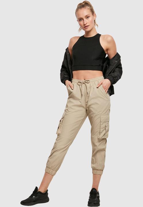 Produktbild Urban Classics Ladies Cropped Shiny Rib Top (M)